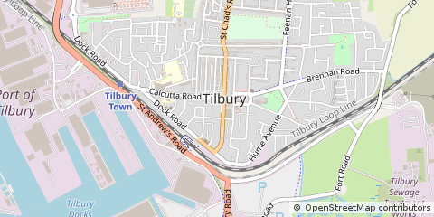 Map of Tilbury