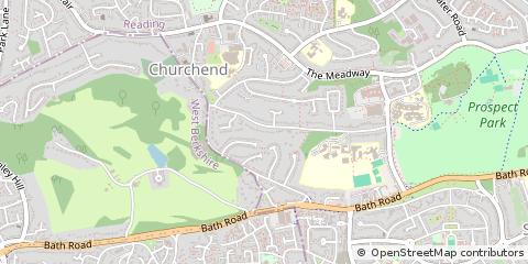 Map of Reading, Berkshire