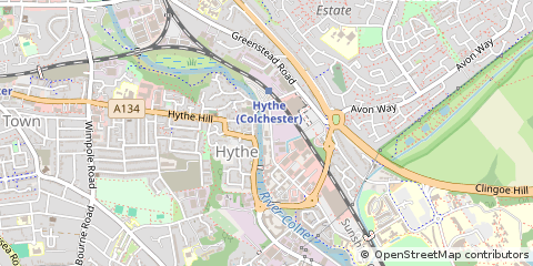 Map of Colchester, Essex