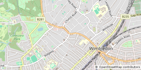 Map of London, Surrey