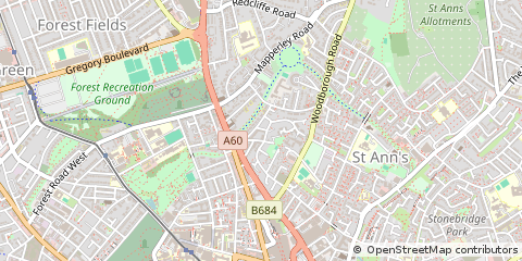 Map of Nottingham
