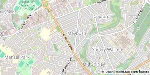 Map of Southampton, Hampshire