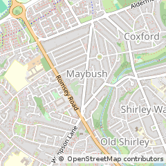 Map of Southampton, Hampshire