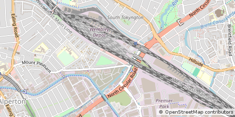 Map of Wembley, Middlesex