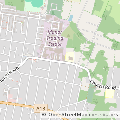 Map of Benfleet, Essex