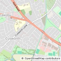 Map of Doncaster, South Yorkshire