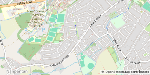 Map of Loughborough