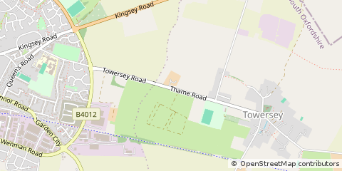 Map of Towersey, Thame, Oxon