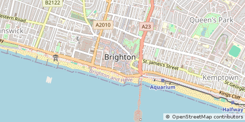 Map of Brighton, East Sussex