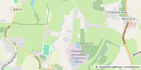 Map of Bracknell, Hertfordshire