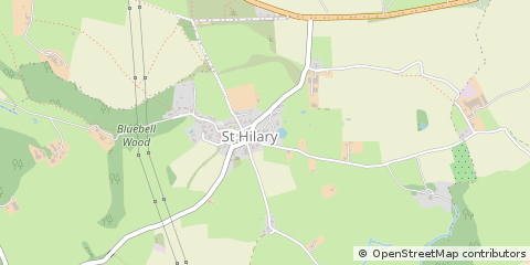 Map of Cowbridge, Vale of Glamorgan