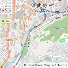 Map of Keighley, Yorkshire