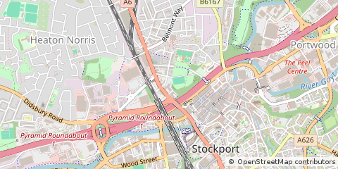 Map of Stockport