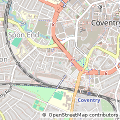 Map of Coventry, West Midlands