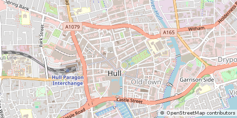 Map of Hull, East Yorkshire