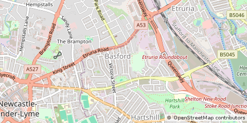 Map of Stoke-on-Trent