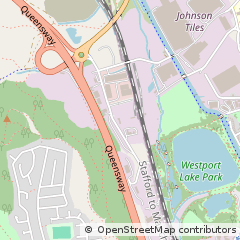 Map of Stoke on Trent, Staffordshire