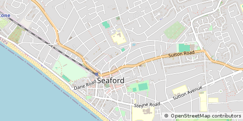 Map of Seaford, East Sussex