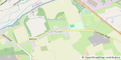 Map of Cowbridge, Vale of Glamorgan