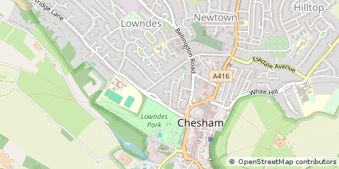 Map of Chesham, Buckinghamshire
