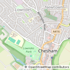 Map of Chesham, Buckinghamshire