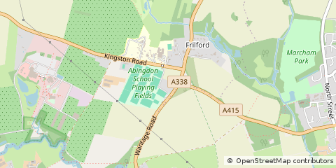Map of Abingdon, Oxfordshire