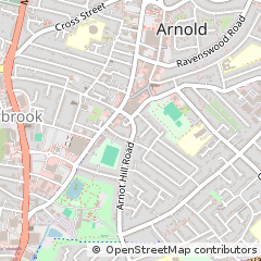 Map of Arnold, Nottingham
