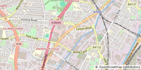 Map of Birmingham, West Midlands