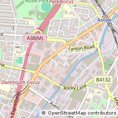 Map of Birmingham, West Midlands