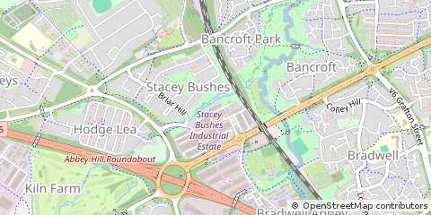 Map of Milton Keynes
