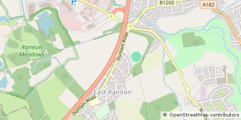 Map of Houghton LE Spring