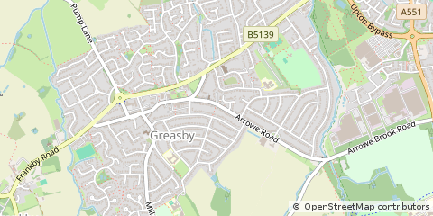Map of Wirral, Merseyside