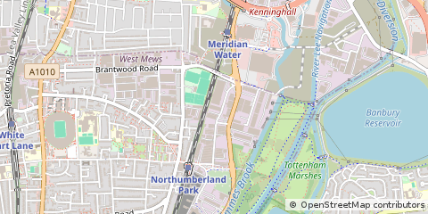 Map of Tottenham, London