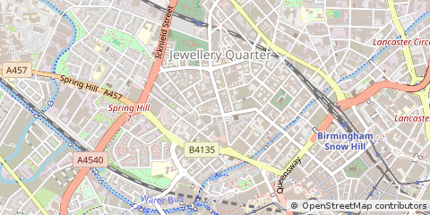 Map of Birmingham, West Midlands