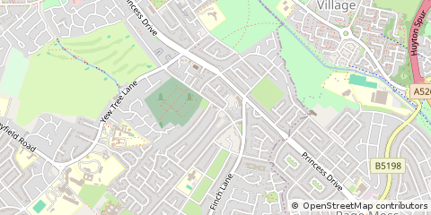 Map of Knotty ASH, Liverpool
