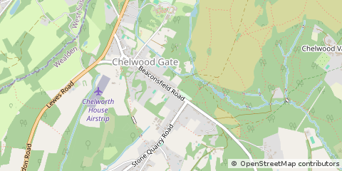 Map of Chelwood Gate, East Sussex