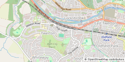 Map of Bath, Avon.
