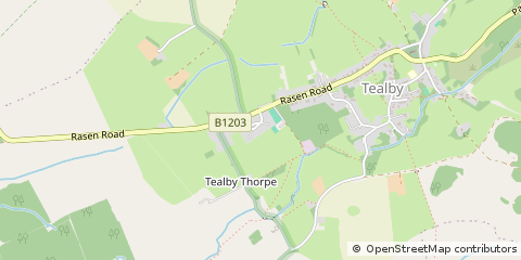 Map of Market Rasen, Lincolnshire