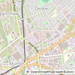 Map of Oldham, Greater Manchester