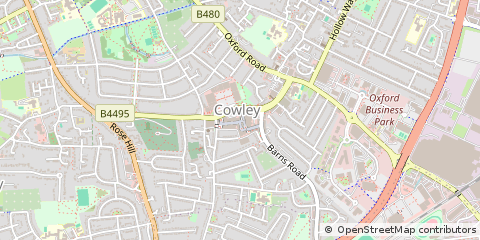 Map of Oxford, Oxfordshire