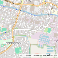 Map of Leigh, Greater Manchester