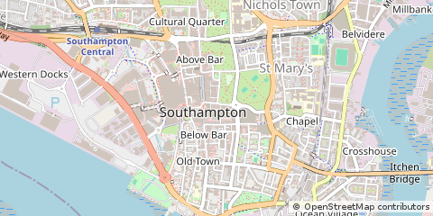 Map of Southampton