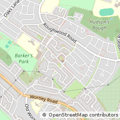 Map of Rotherham, South Yorkshire