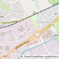 Map of Bridgend