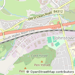 Map of Carmarthen