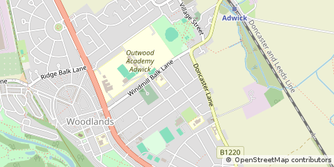 Map of Doncaster, South Yorkshire