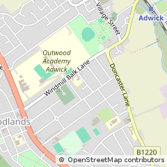 Map of Doncaster, South Yorkshire
