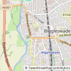 Map of Biggleswade, Bedfordshire