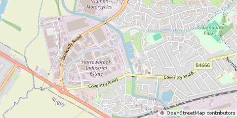 Map of Hinckley, Leicestershire