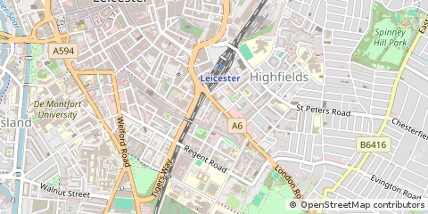 Map of Leicester